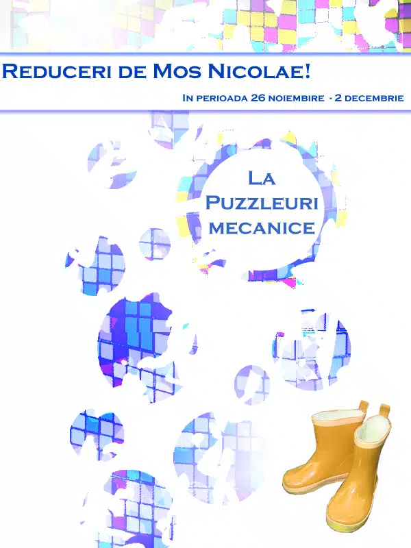 Reduceri de Moș Nicolae la puzzleuri mecanice