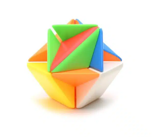 genios puzzle rubik container cube amestecat