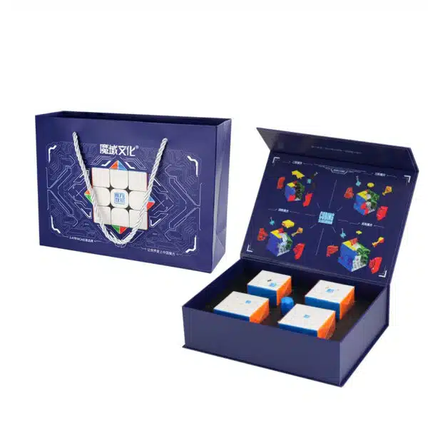 genios cub rubik set 4 cuburi magnetice meilong deluxe edition cutie 4