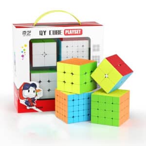 genios set 4 cuburi rubik profesionale qy toys principala cutie