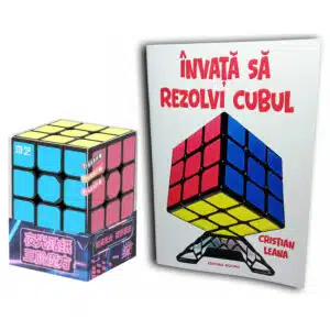 Pachet Începători Cub Profesional de Viteză (Culori fosforescente) + Carte Explicativă în Limba Română scrisă de Cristian Leana